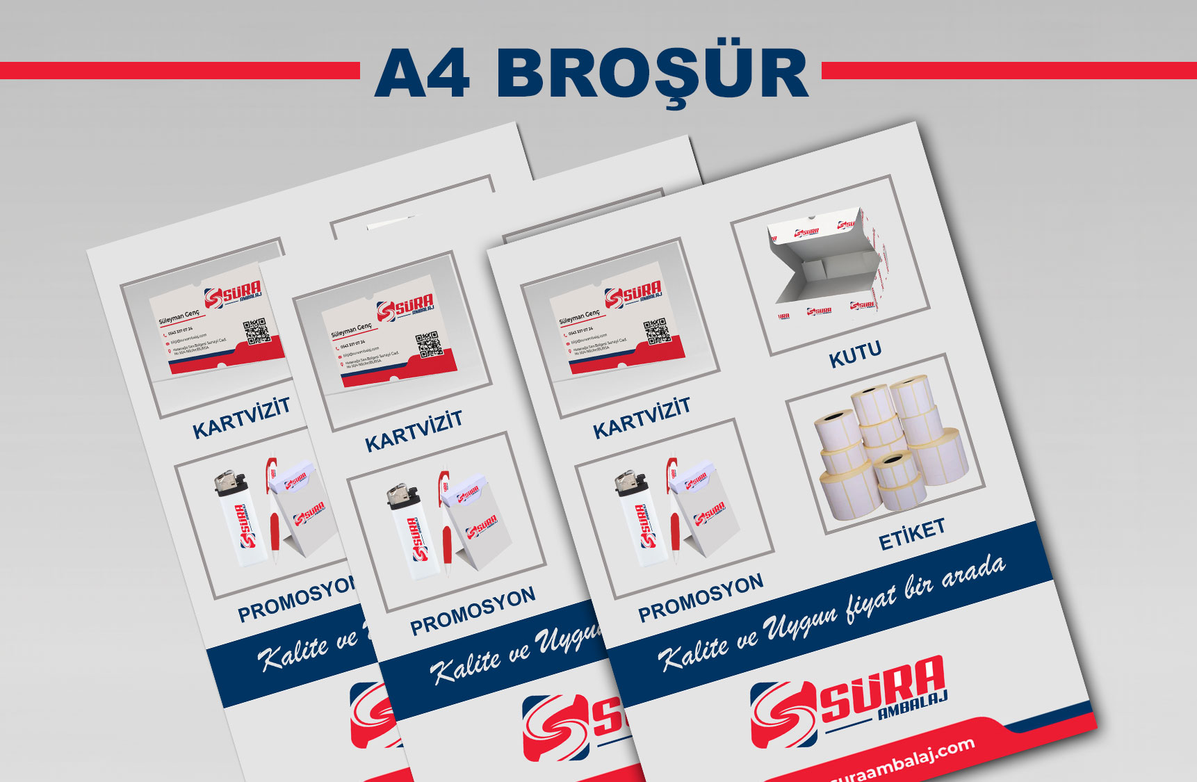 A4  Broşür 1.000 Adet 2900 TL